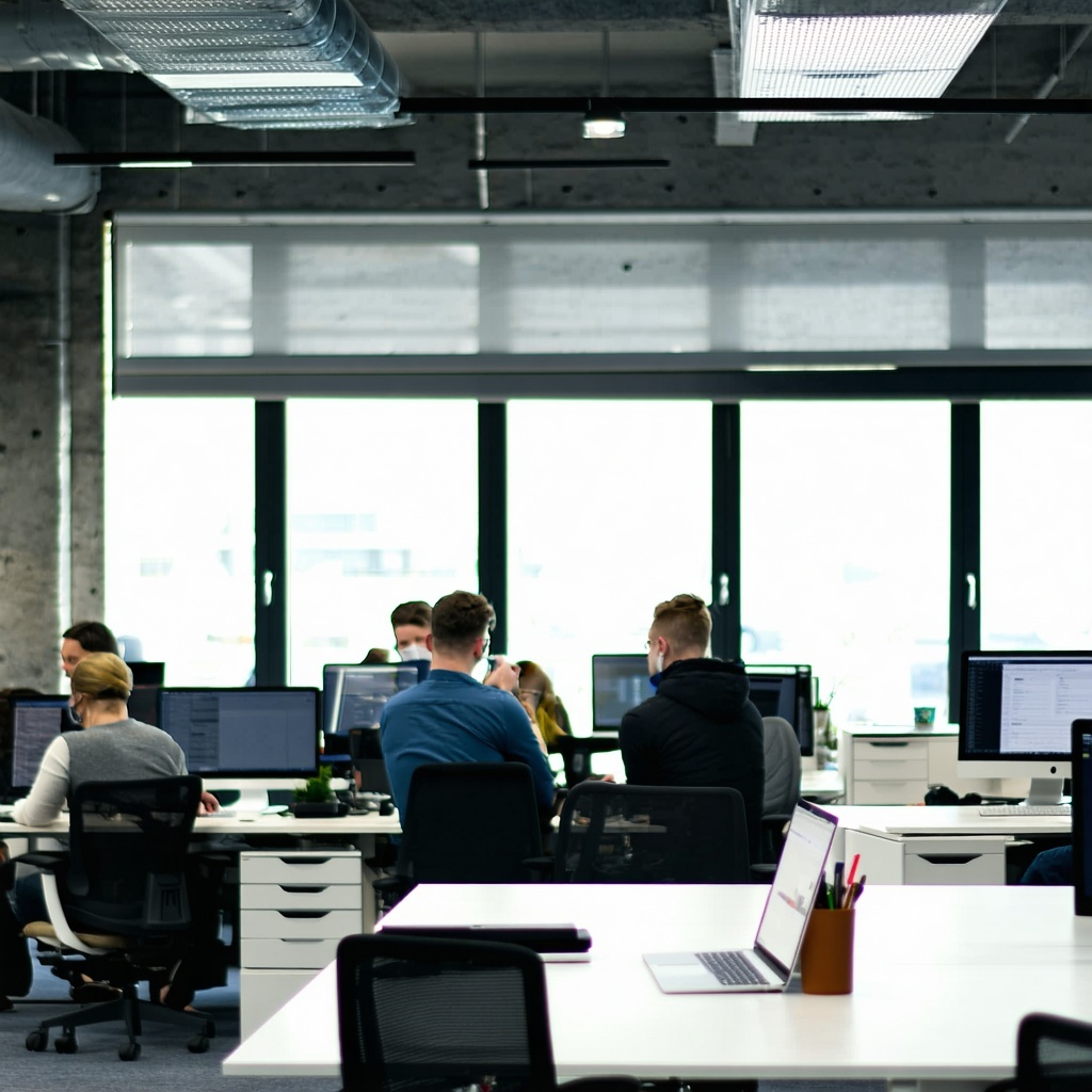 people in office