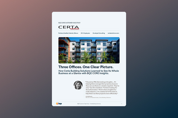 BQE CORE Case Study - Certa Building Solutions
