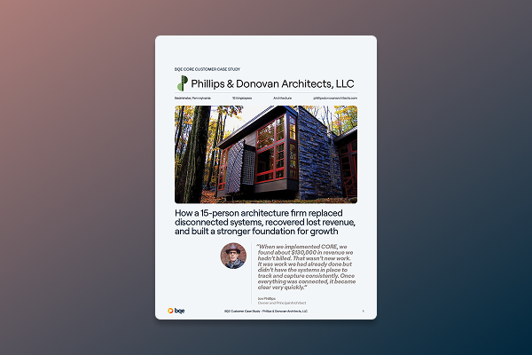 BQE CORE Case Study - Phillips Donovan Architects