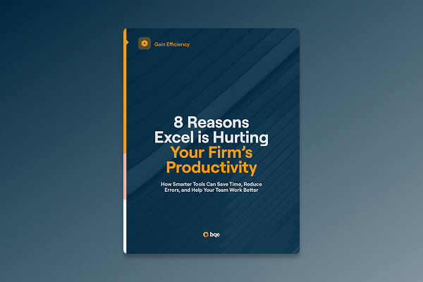 BQE CORE Ebook - 8 Reasons Excel Is Hurting Your Firms Productivity - Icon