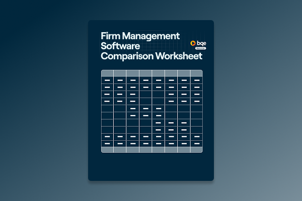BQE CORE Template - Firm Management Software Comparison Worksheet - Icon