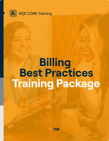 BQE CORE Training Packages - Billing Best Practices Package - Cover