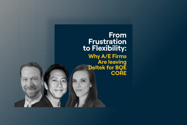 BQE CORE Webinar - From Frustration to Flexibility - Why AE Firms Are leaving Deltek for BQE CORE - Icon