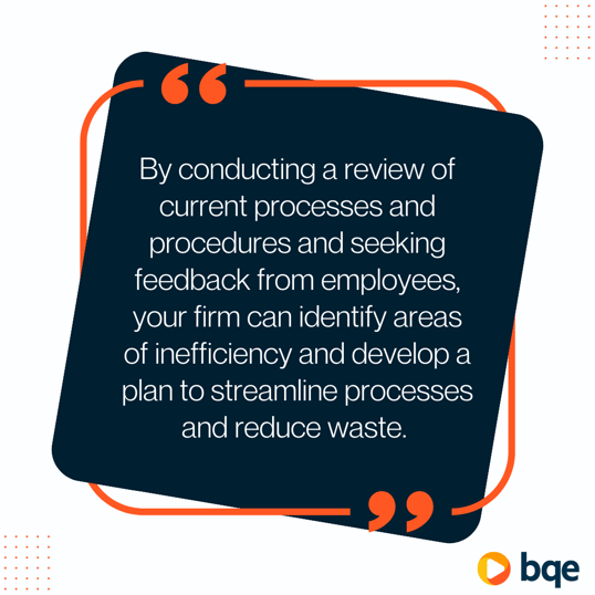 By conducting a review of current processes - how to increase profit margins (1)