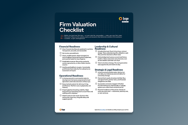 Checklist - Firm Valuation - Icon