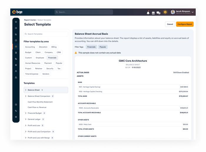 Invoicing Report Center