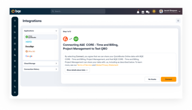 BQE CORE Integrations - Over 100 Pre-built Integrations