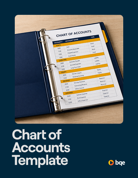 BQE Tools & Templates - Chart of Accounts Template - Vertical