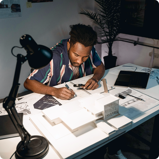 man-writing