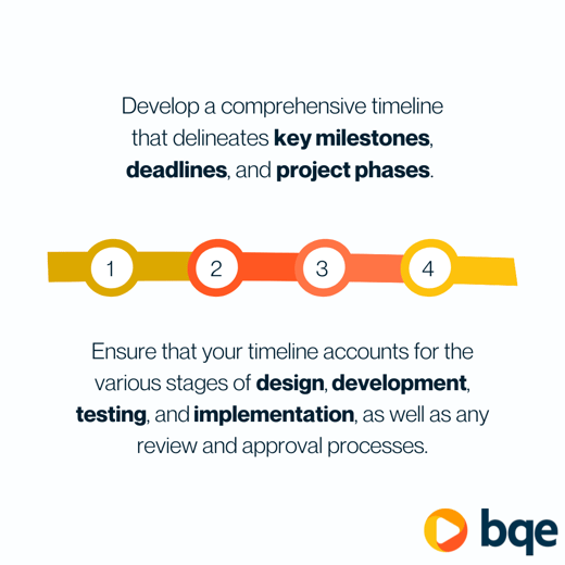 project manager success timeline tip