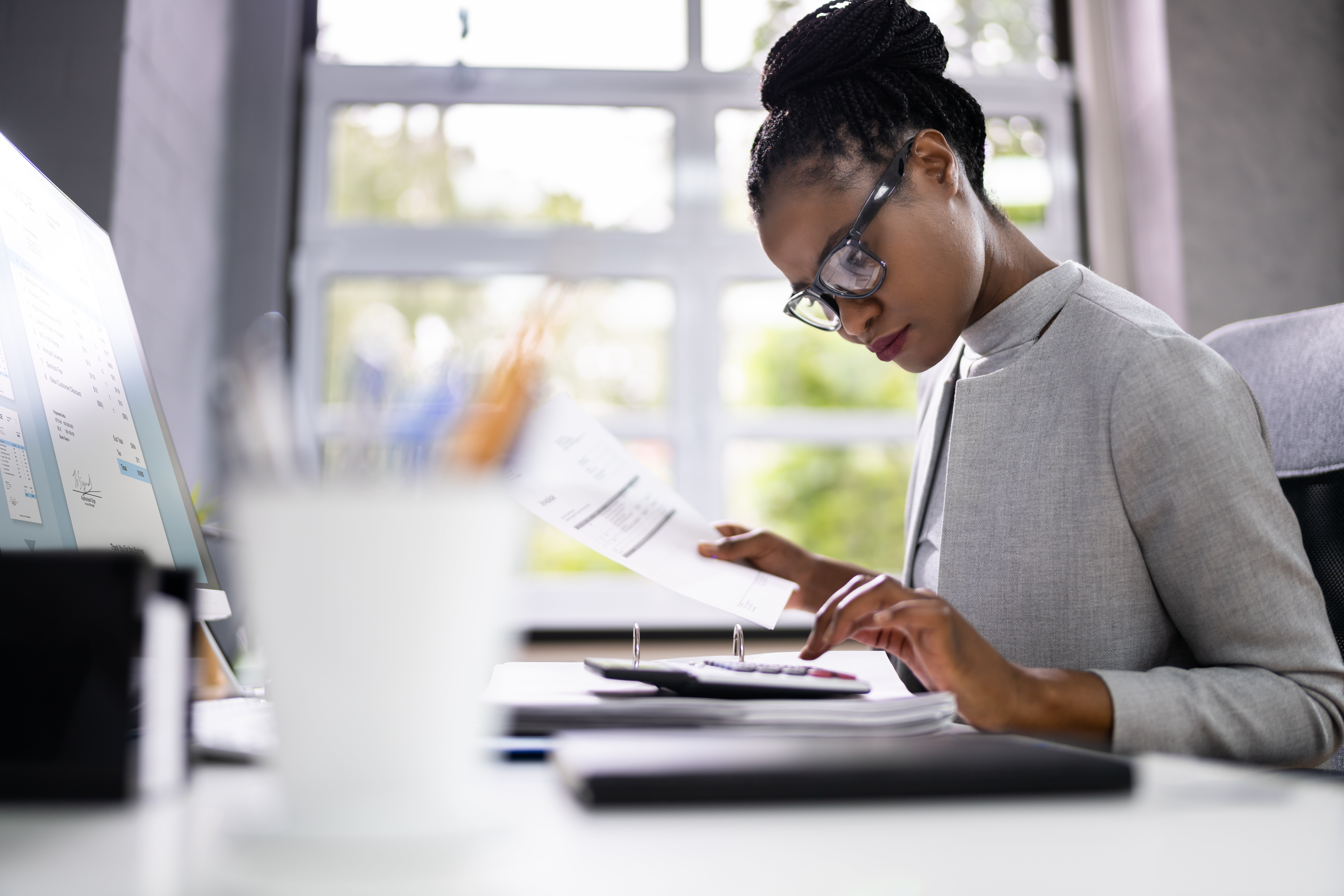 woman-working-paperwork